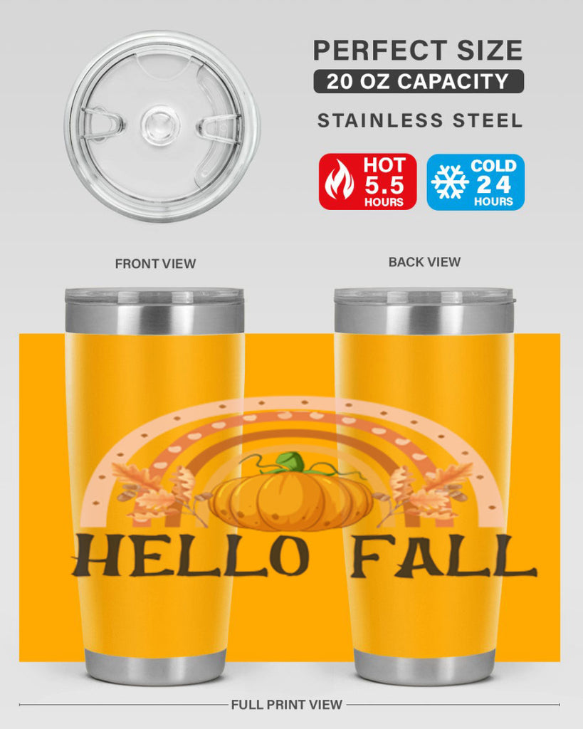 Fall Boho Rainbow 91#- fall- Tumbler