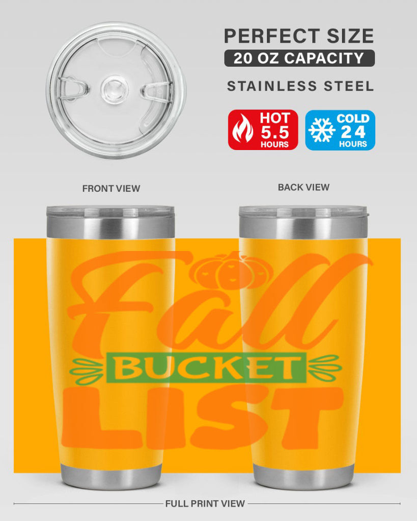 Fall Bucket List 93#- fall- Tumbler