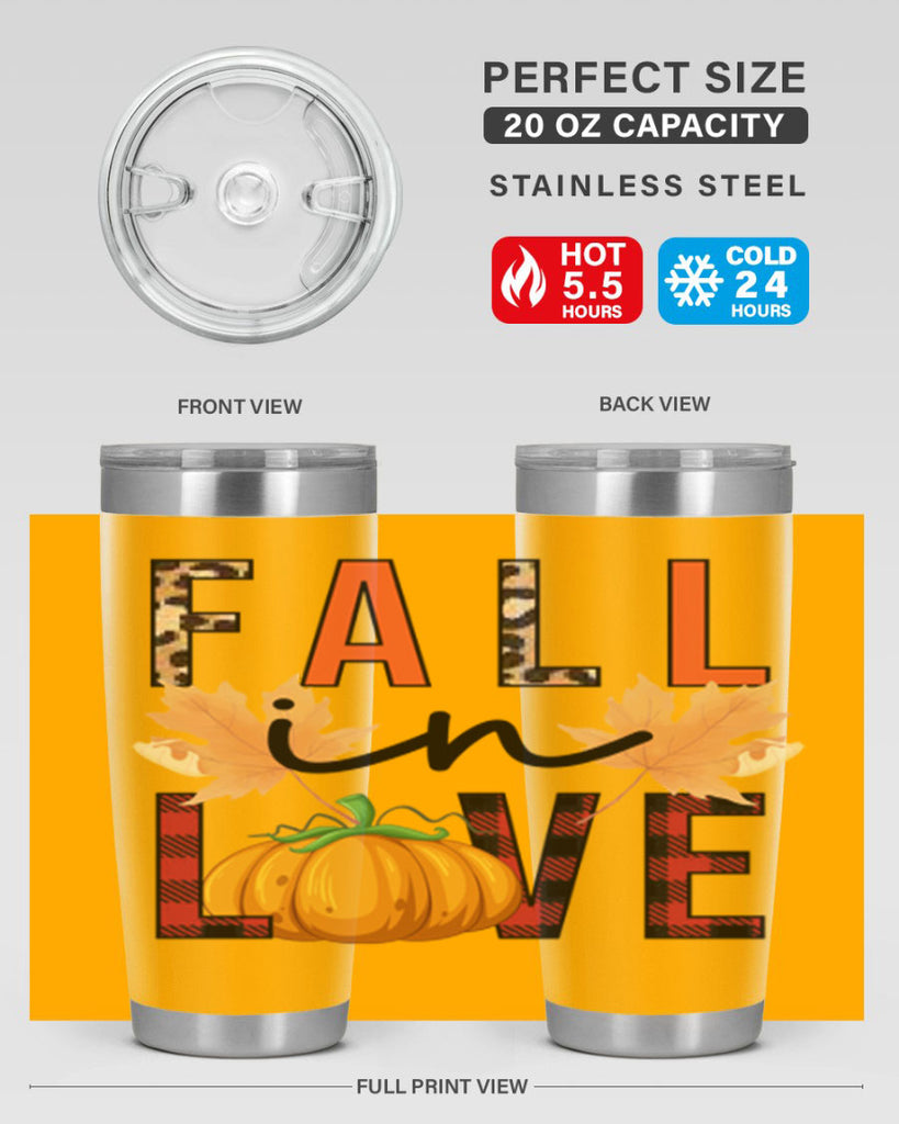 Fall in Love 104#- fall- Tumbler