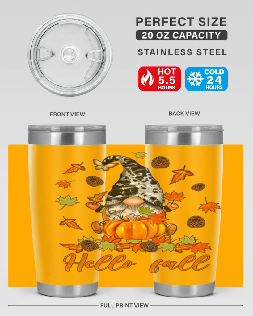 FallGnomeHelloAutumn 150#- fall- Tumbler