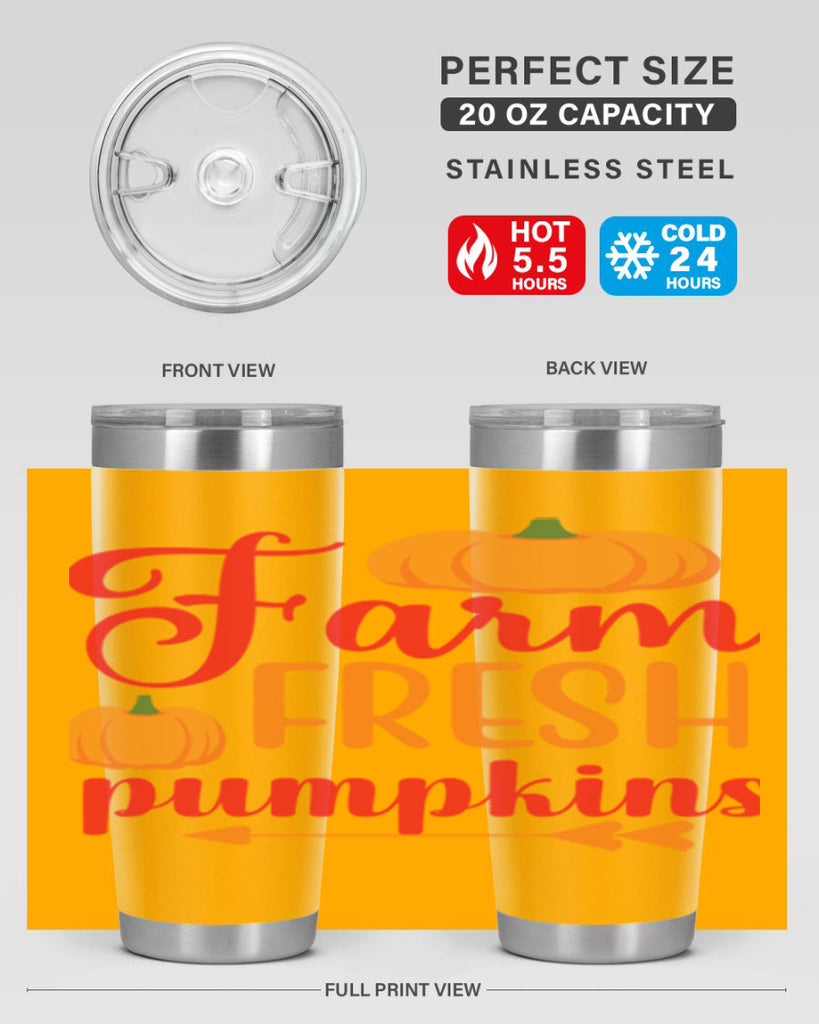 FarmFreshPumpkins 177#- fall- Tumbler