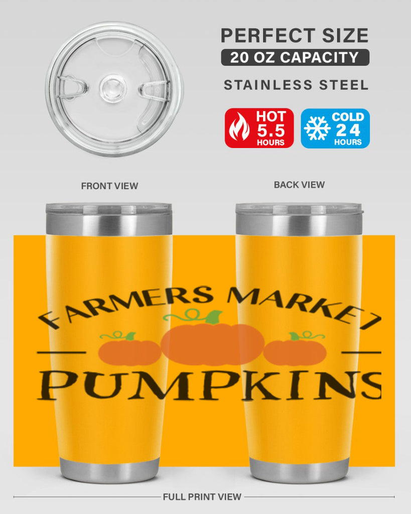 Farmers Market Pumpkins 178#- fall- Tumbler