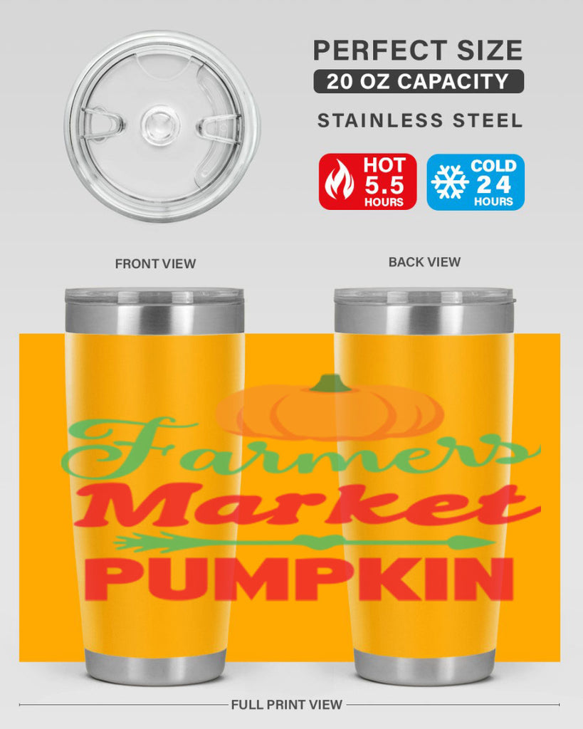 FarmersMarketPumpkin 180#- fall- Tumbler