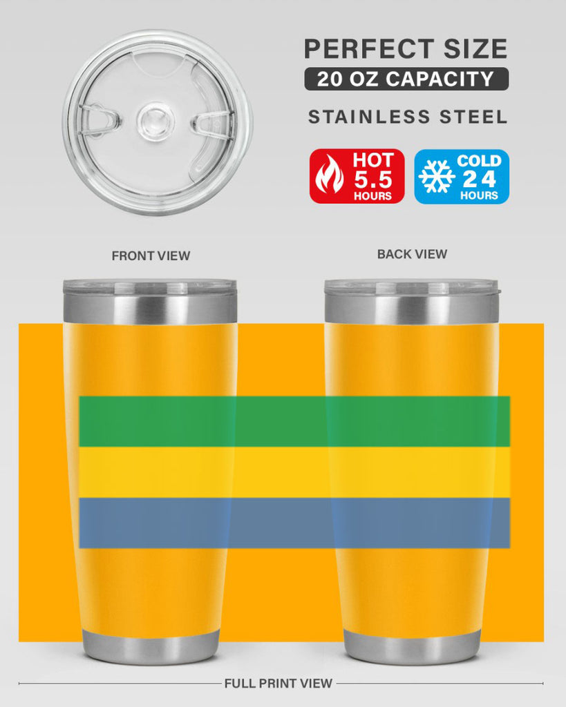 Gabon 136#- world flags- Tumbler