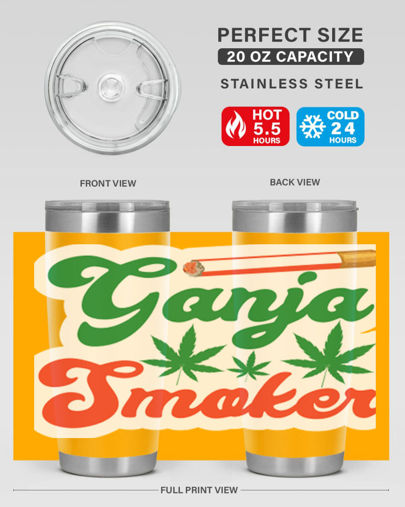 Ganja Smoker 90#- marijuana- Tumbler