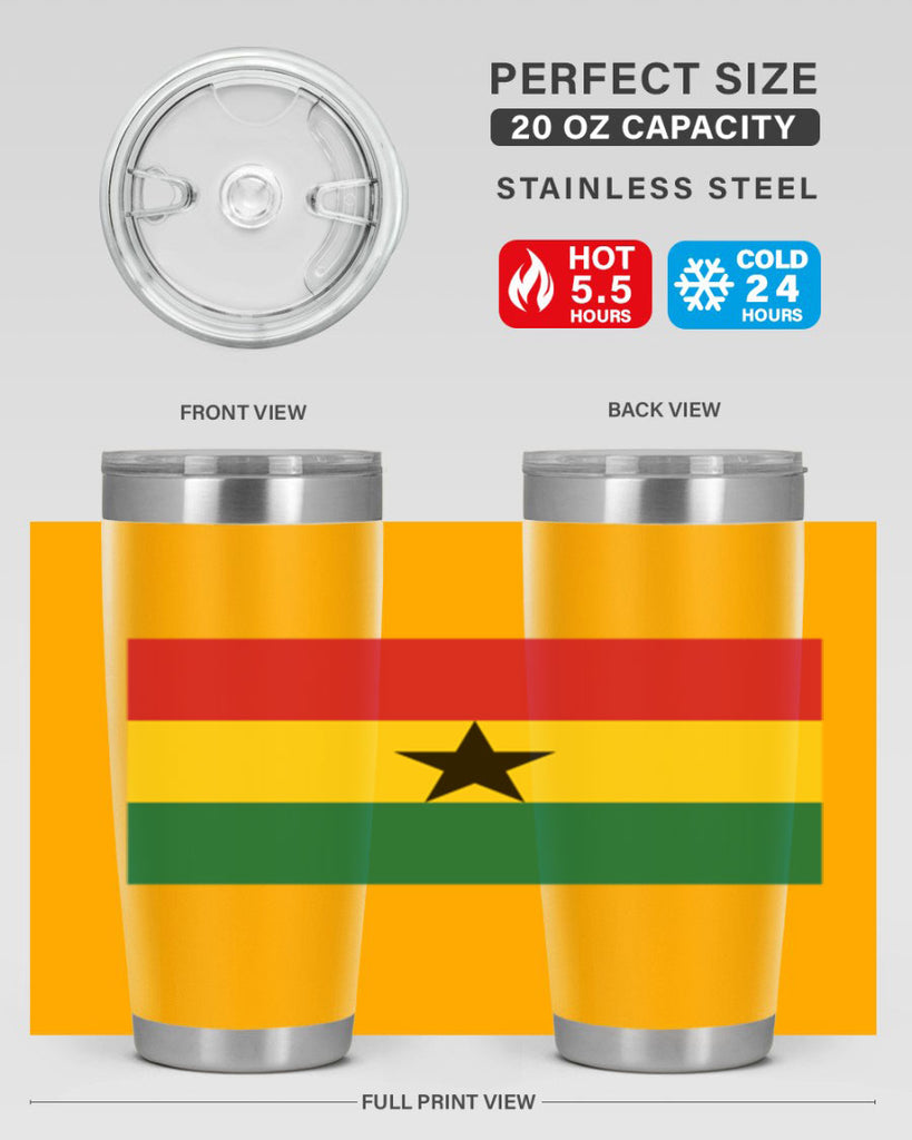 Ghana 132#- world flags- Tumbler