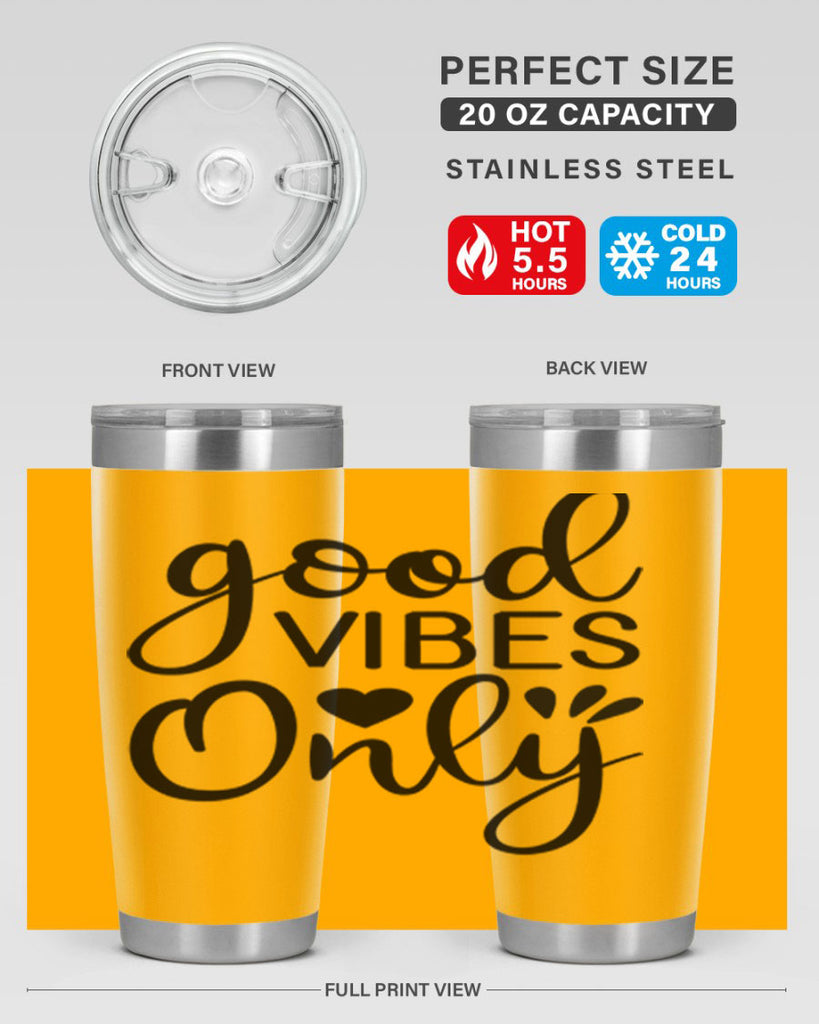 Good vibes only design 202#- mermaid- Tumbler