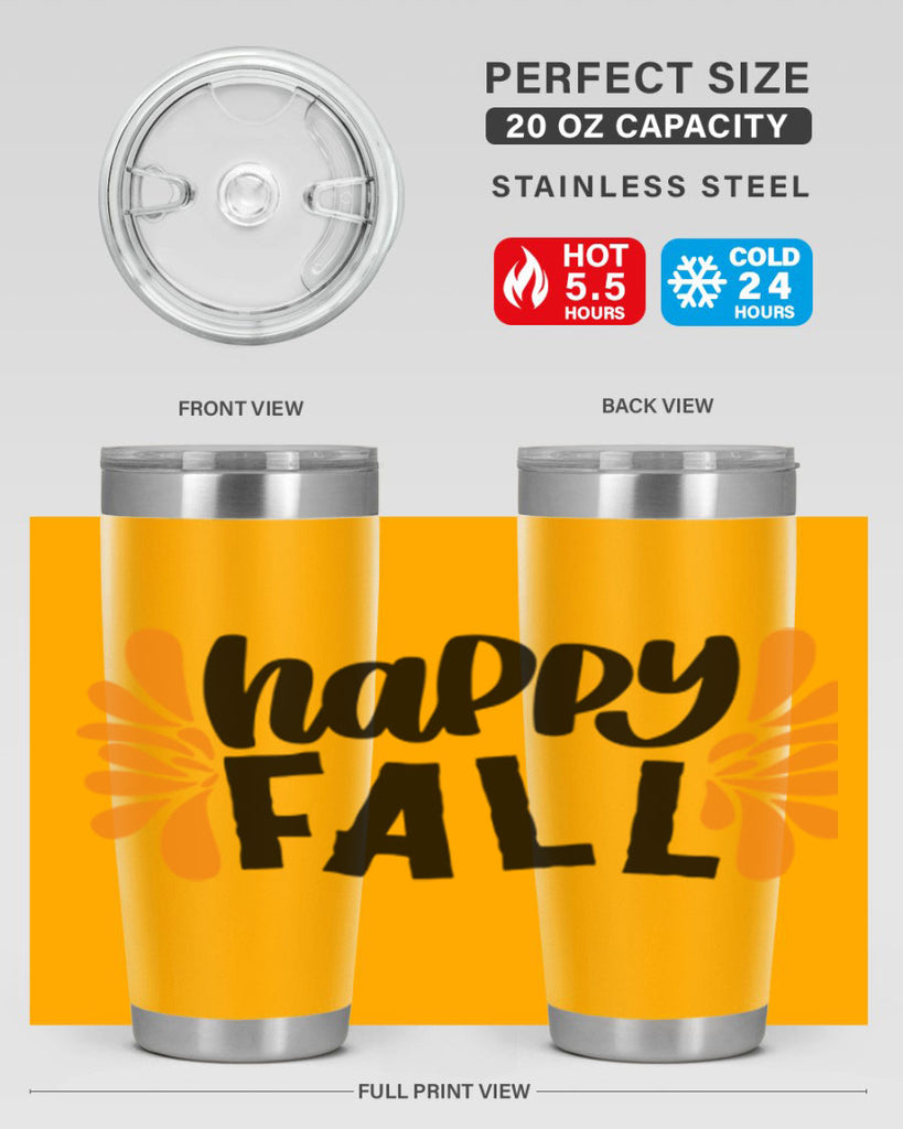 Happy Fall 491#- fall- Tumbler