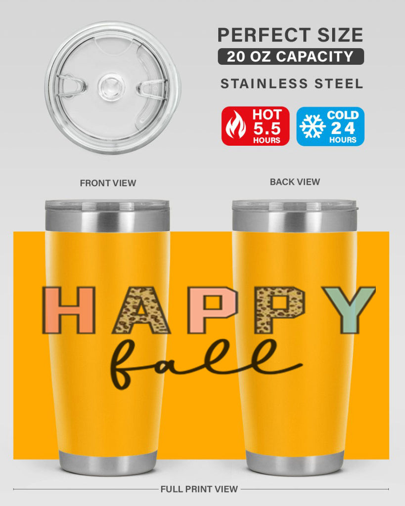 Happy fall 221#- fall- Tumbler