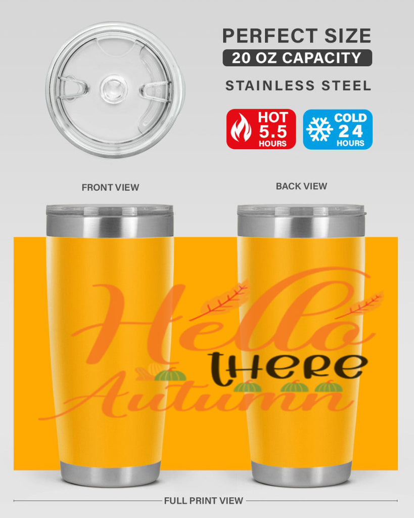 Hello There Autumn 297#- fall- Tumbler