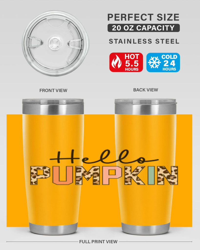 Hello pumpkin 289#- fall- Tumbler