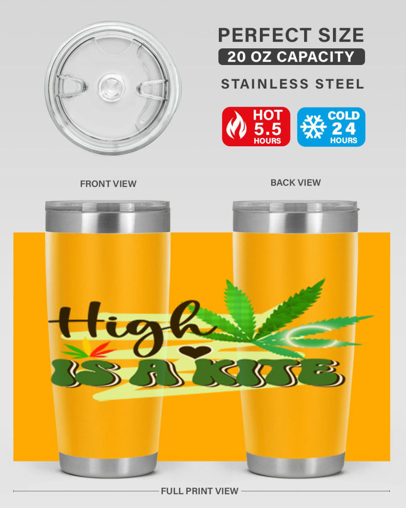 High is a Kite 116#- marijuana- Tumbler