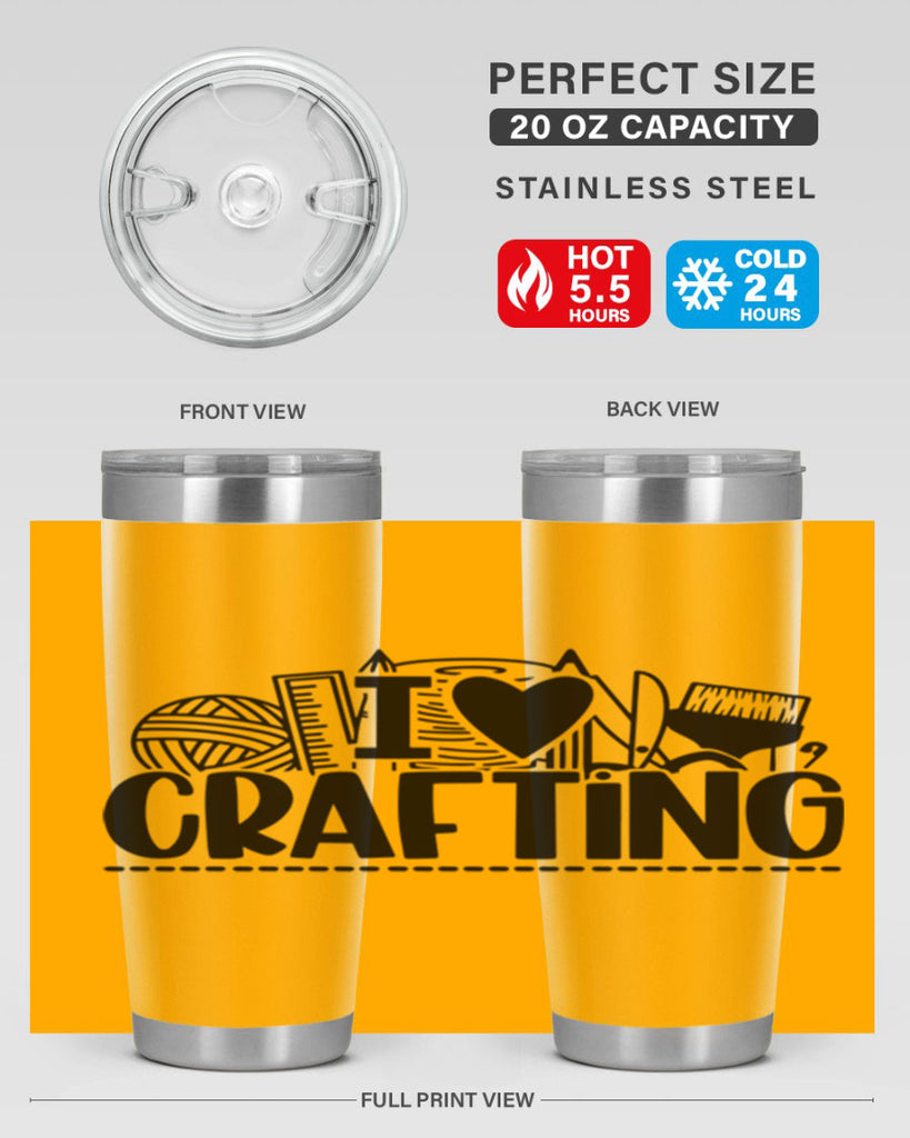 I Love Crafting 20#- crafting- Tumbler