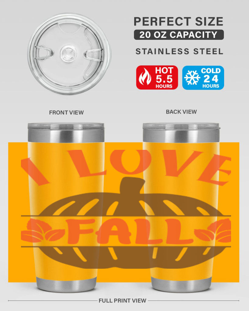 I Love Fall 337#- fall- Tumbler