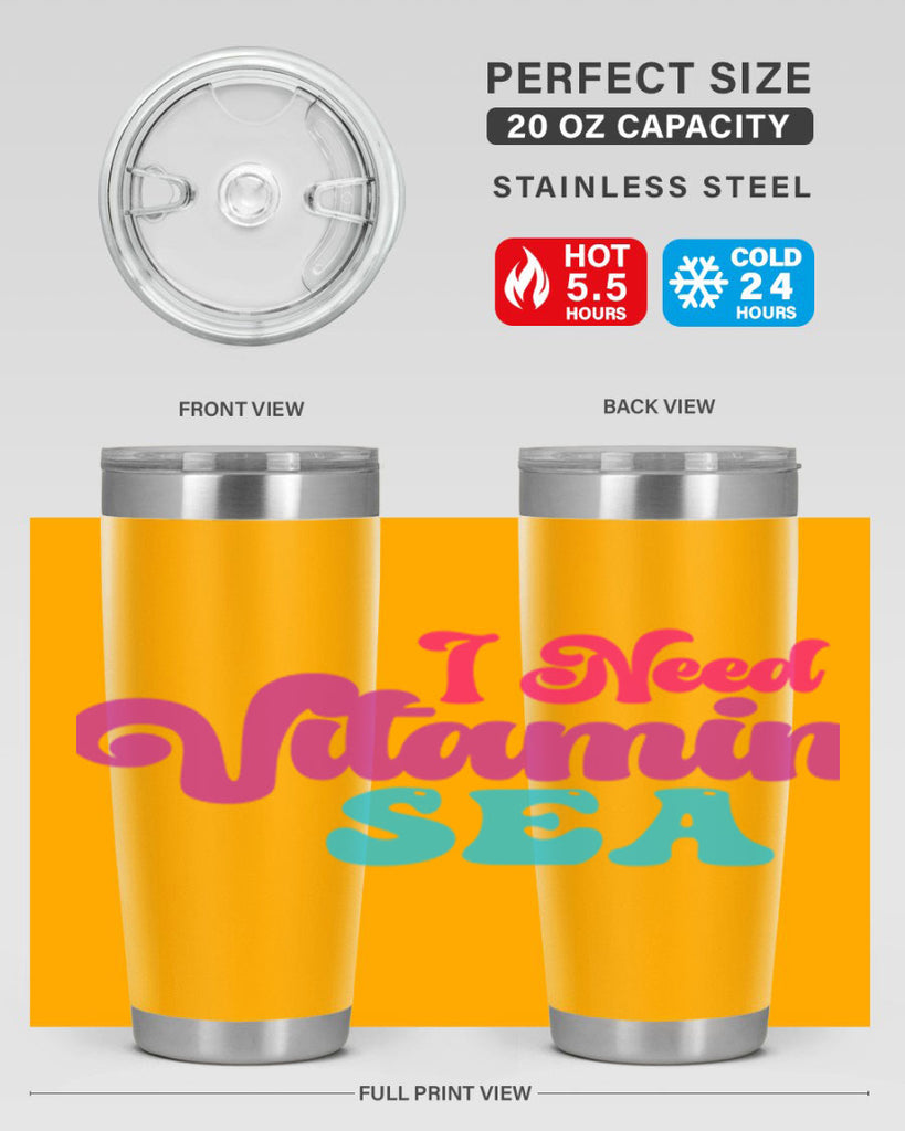 I Need Vitamin Sea 217#- mermaid- Tumbler