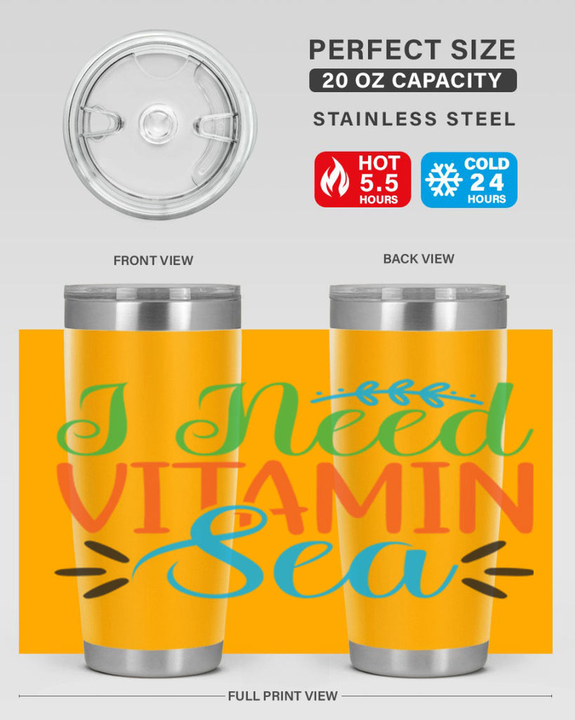 I Need Vitamin Sea 233#- mermaid- Tumbler