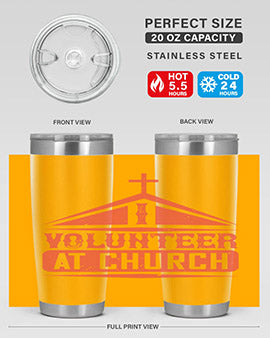 I Volunteer At Church Style 47#- volunteer- Tumbler