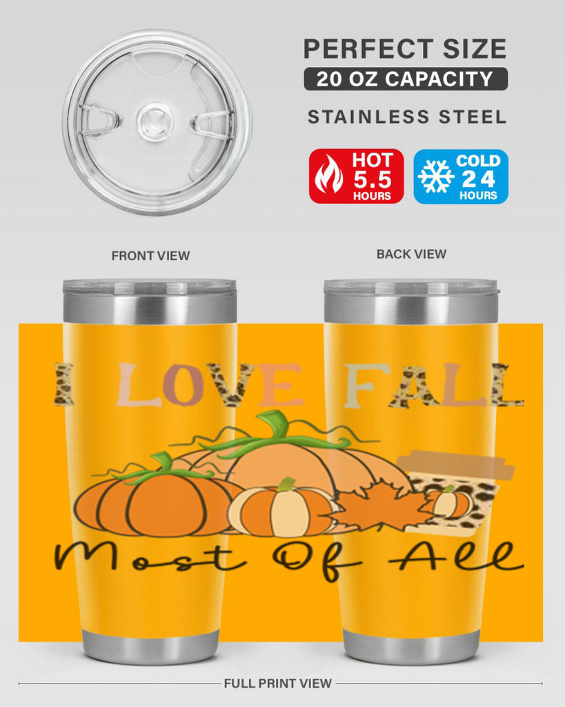 I love fall most of all 326#- fall- Tumbler