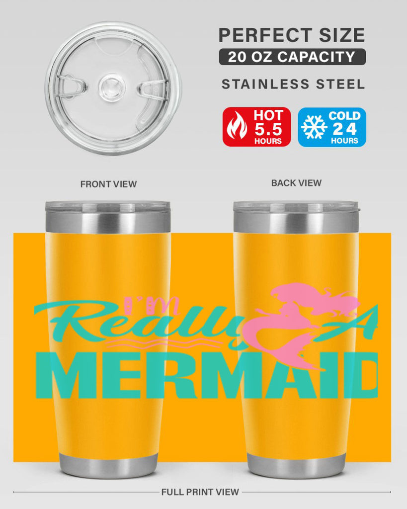 I m Really A Mermaid 212#- mermaid- Tumbler