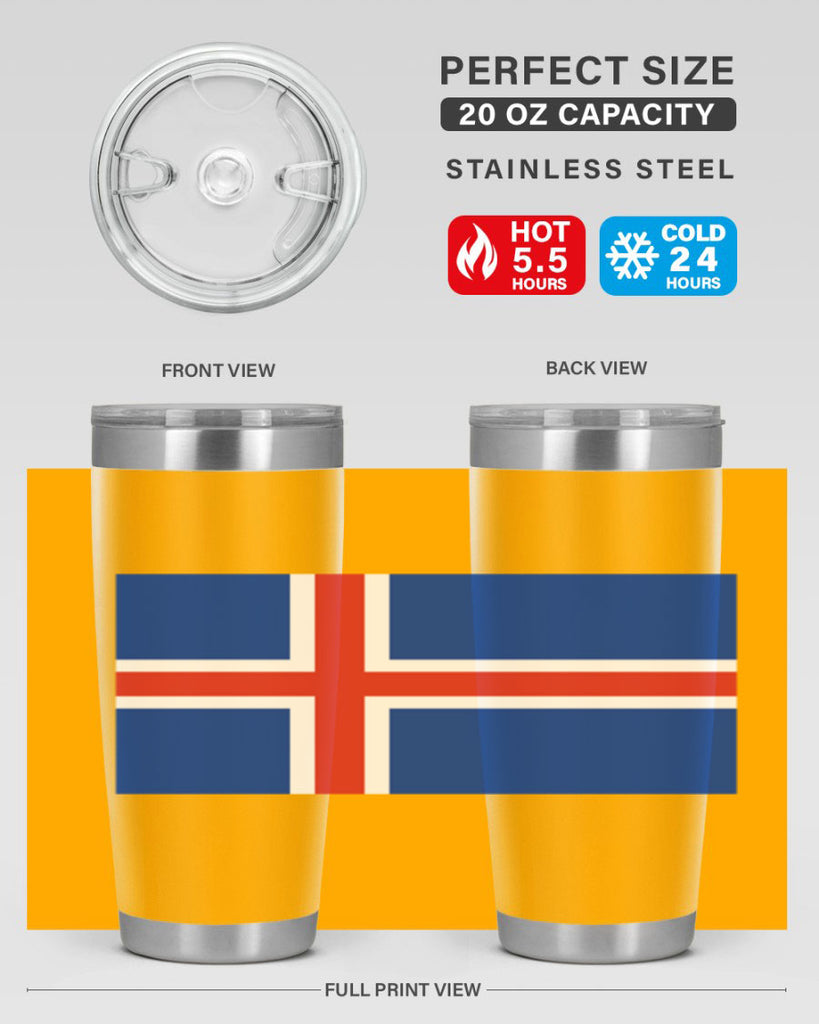 Iceland 122#- world flags- Tumbler