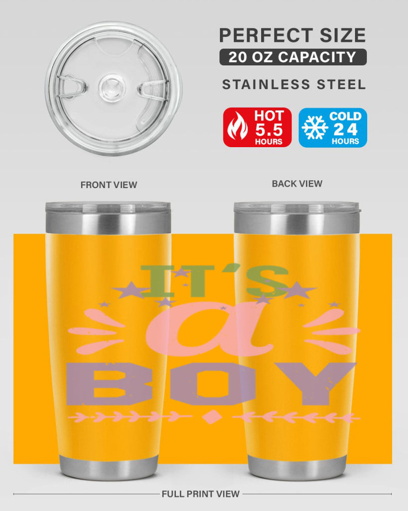 Its a boy Style 33#- baby shower- tumbler