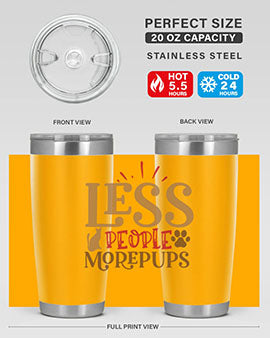 Less People More Pups Style 18#- cat- Tumbler