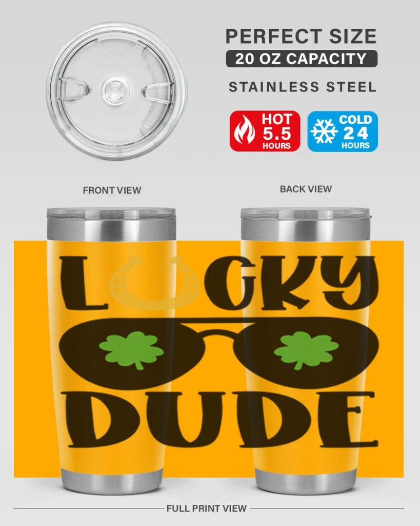 Lucky Dude Style 57#- St Patricks Day- Tumbler