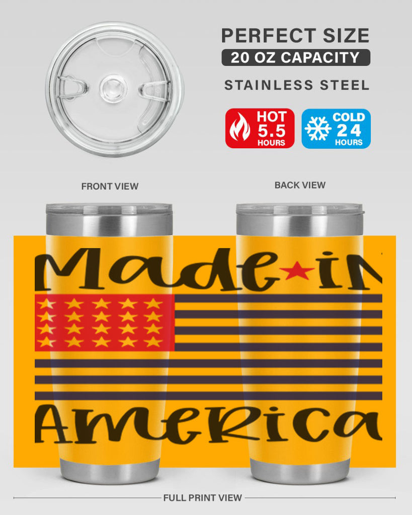 Made in America Style 164#- Fourt Of July- Tumbler