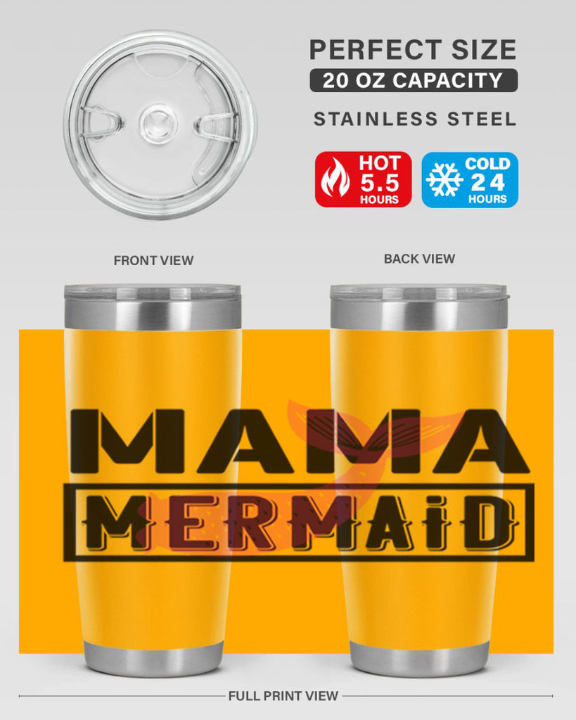 Mama mermaid 317#- mermaid- Tumbler