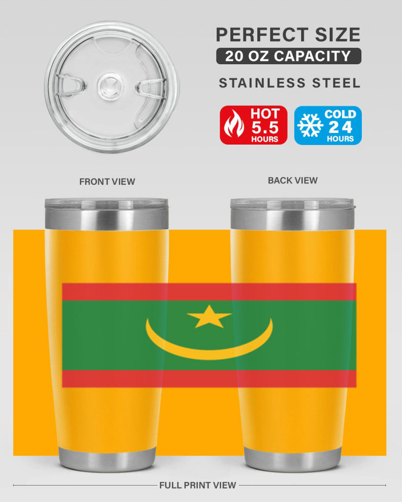 Mauritania 89#- world flags- Tumbler