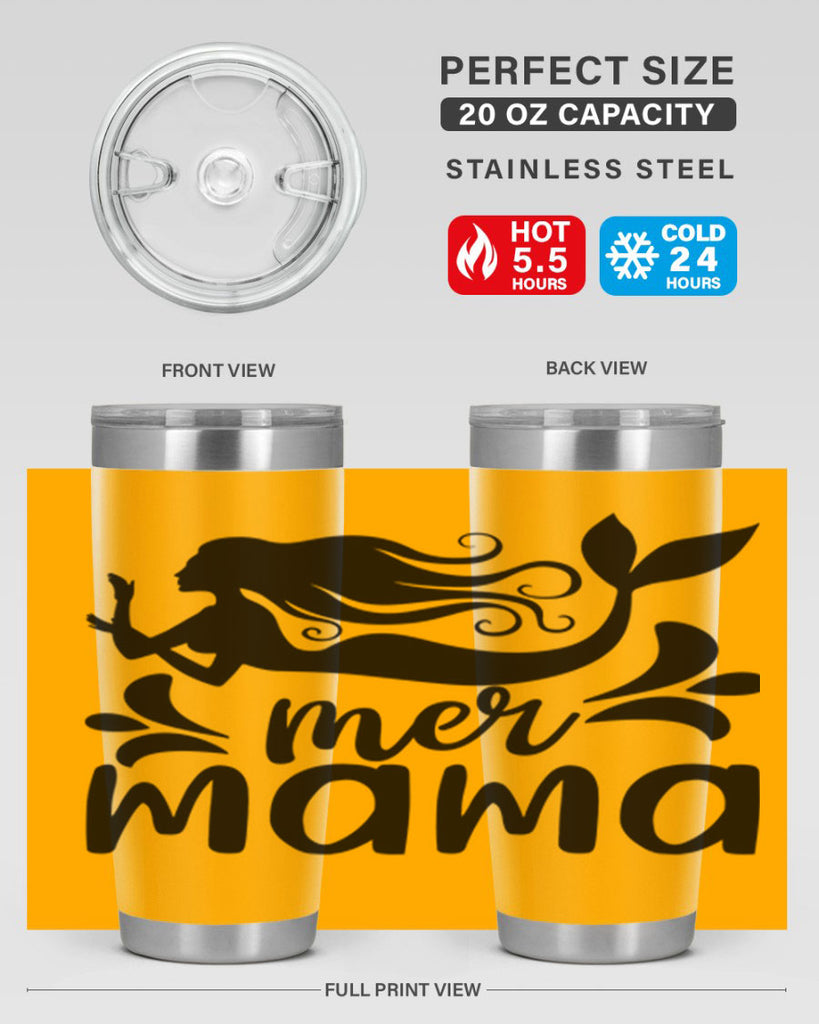 Mer mama 349#- mermaid- Tumbler