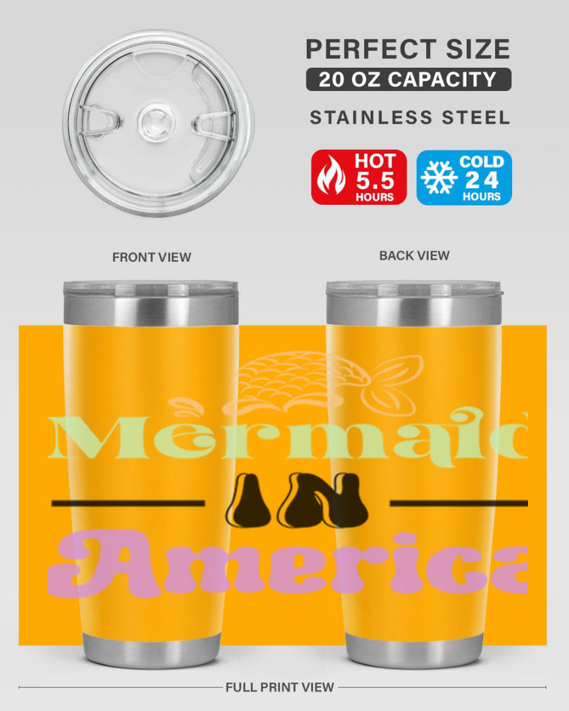Mermaid In America 420#- mermaid- Tumbler