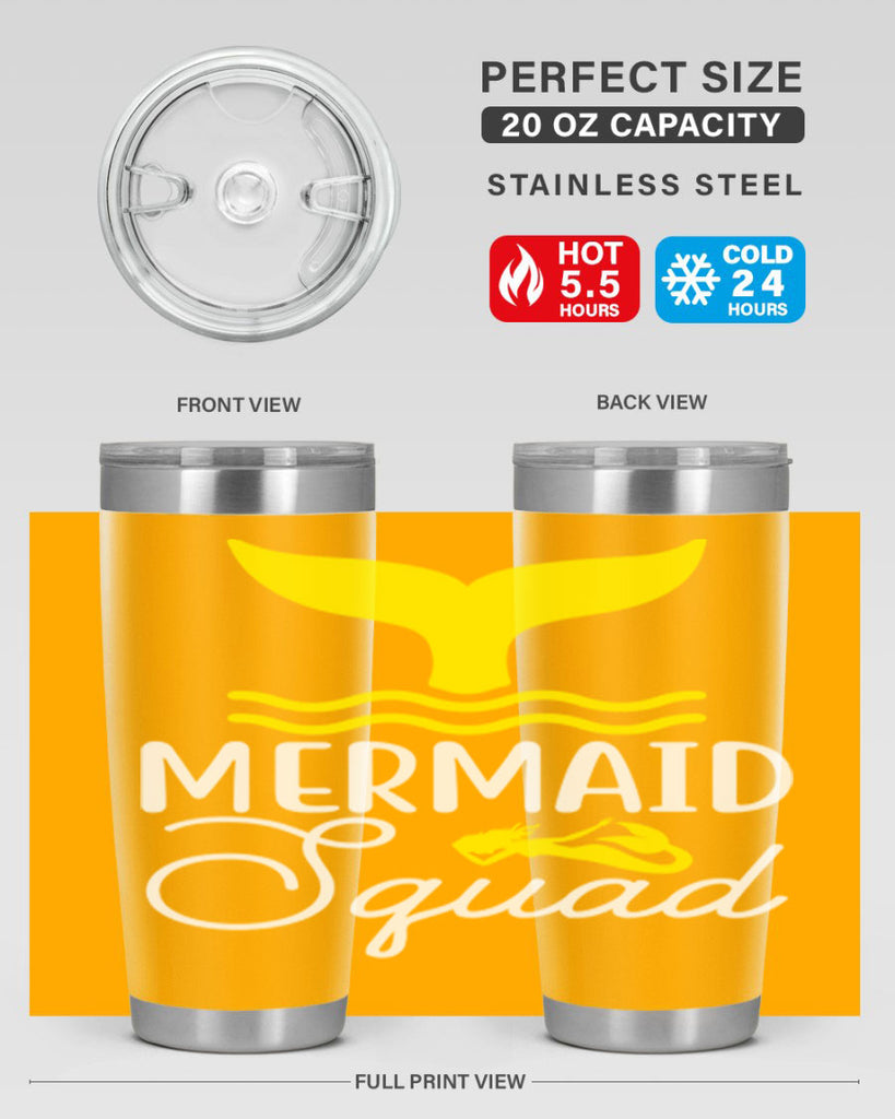 Mermaid Squad 380#- mermaid- Tumbler