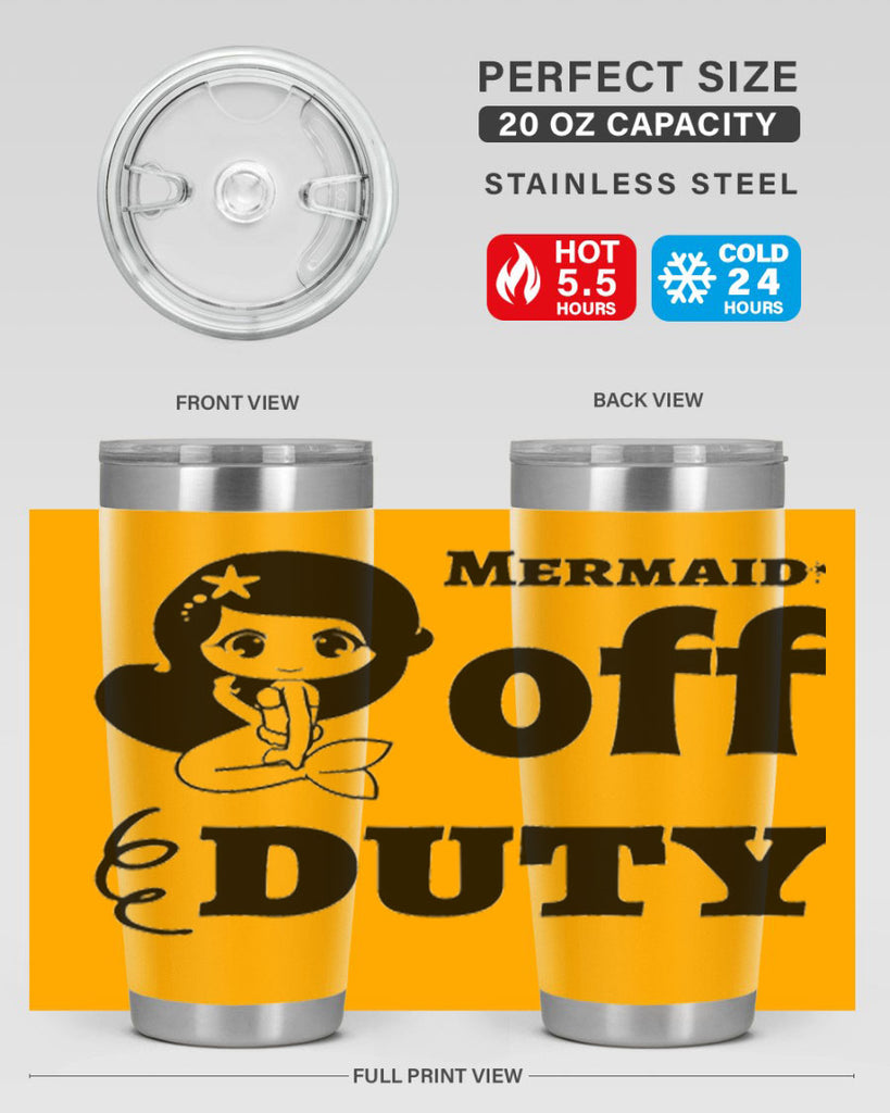 Mermaid off duty 434#- mermaid- Tumbler