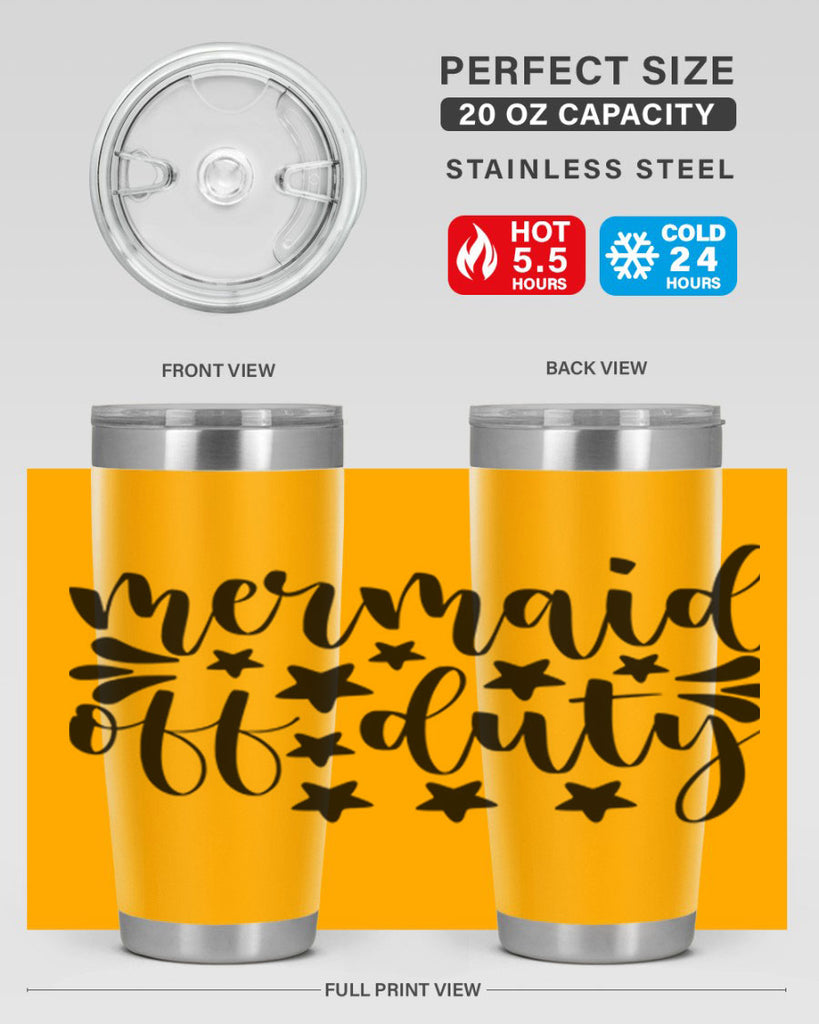 Mermaid off duty 436#- mermaid- Tumbler