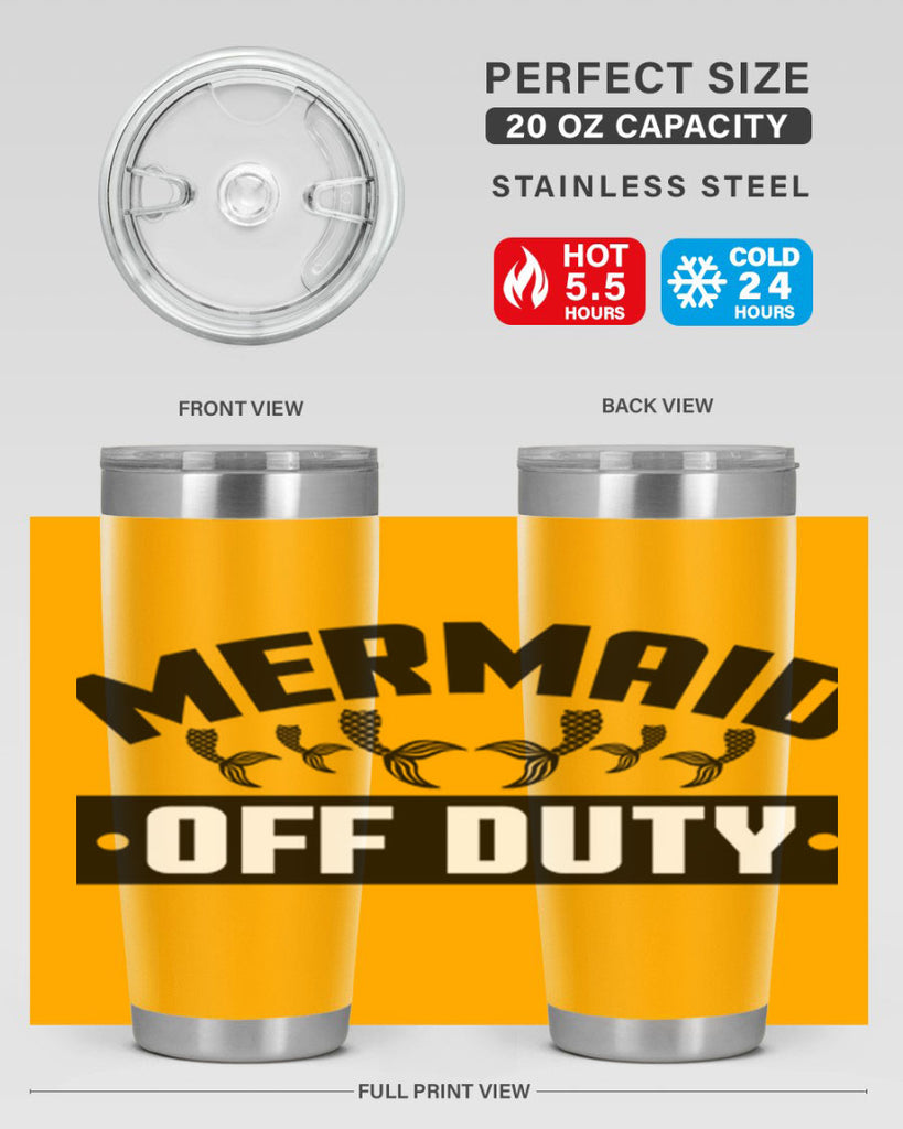 Mermaid off duty 437#- mermaid- Tumbler