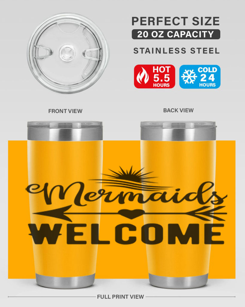 Mermaids Welcome 500#- mermaid- Tumbler