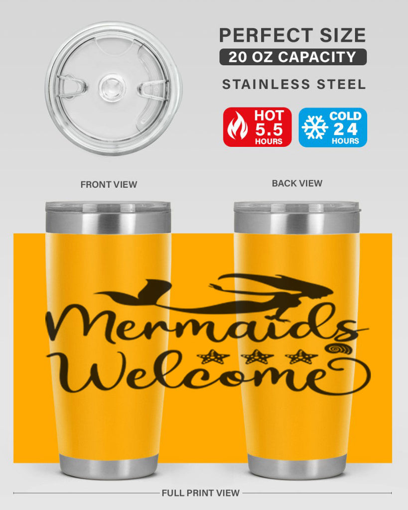 Mermaids welcome design 501#- mermaid- Tumbler