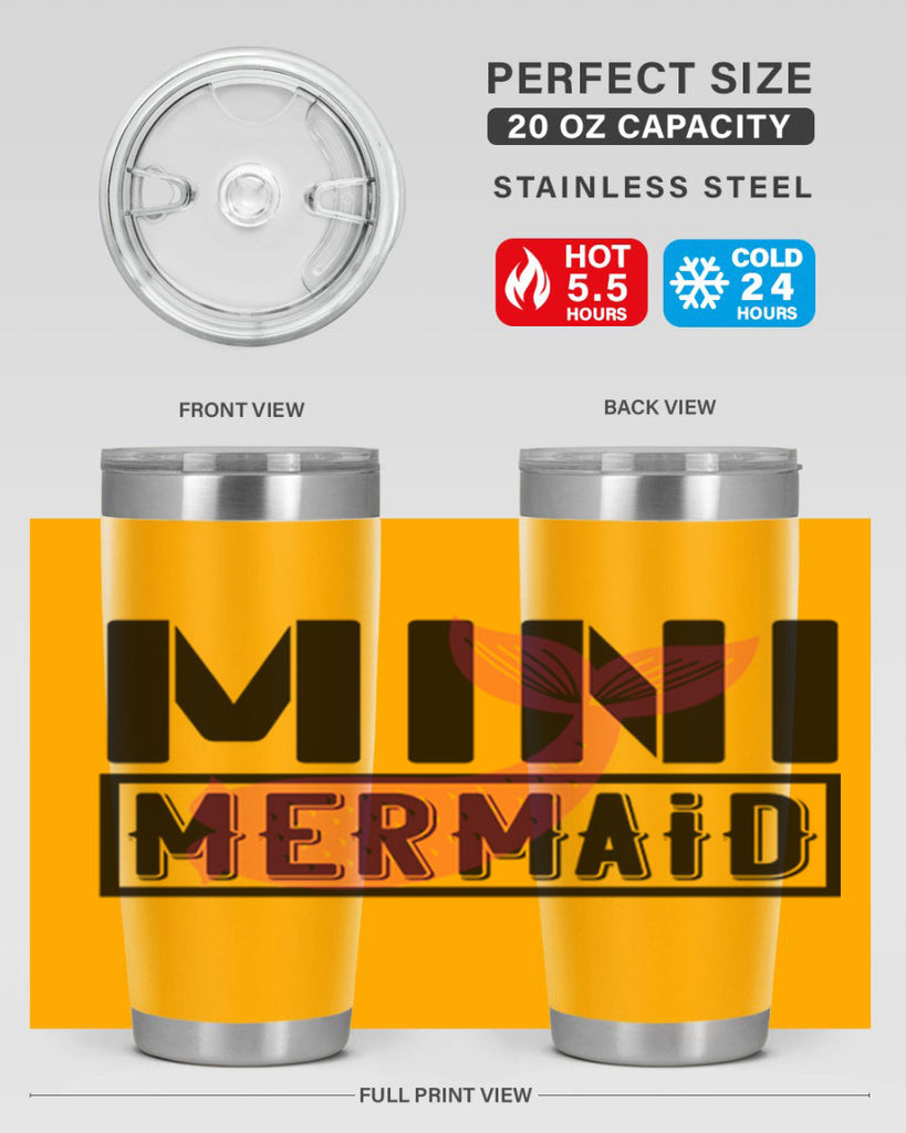 Mini mermaid 504#- mermaid- Tumbler