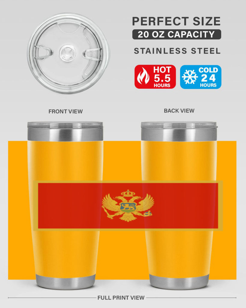 Montenegro 82#- world flags- Tumbler