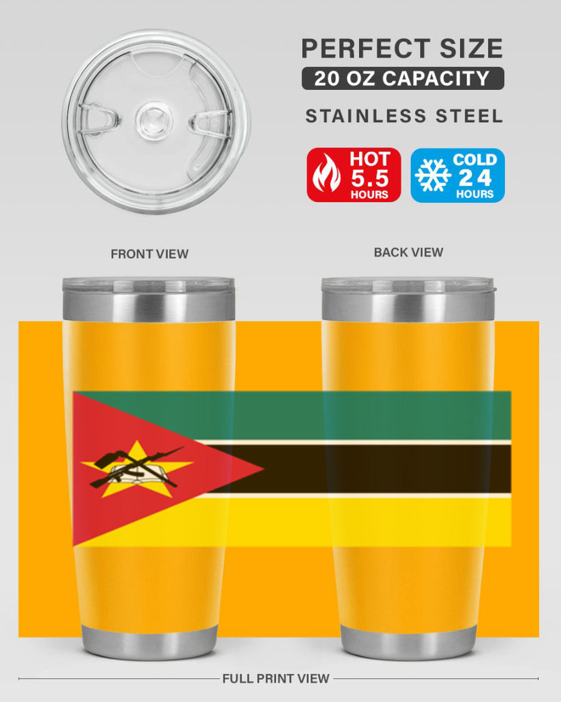 Mozambique 80#- world flags- Tumbler