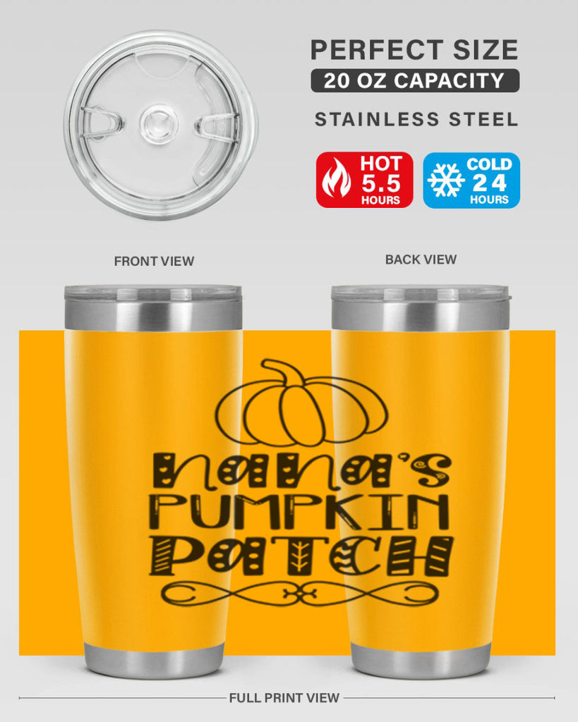 Nana s Pumpkin Patch 439#- fall- Tumbler