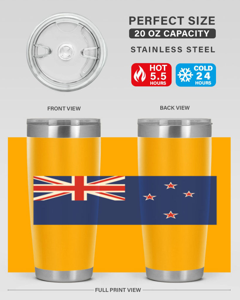 New Zealand 74#- world flags- Tumbler