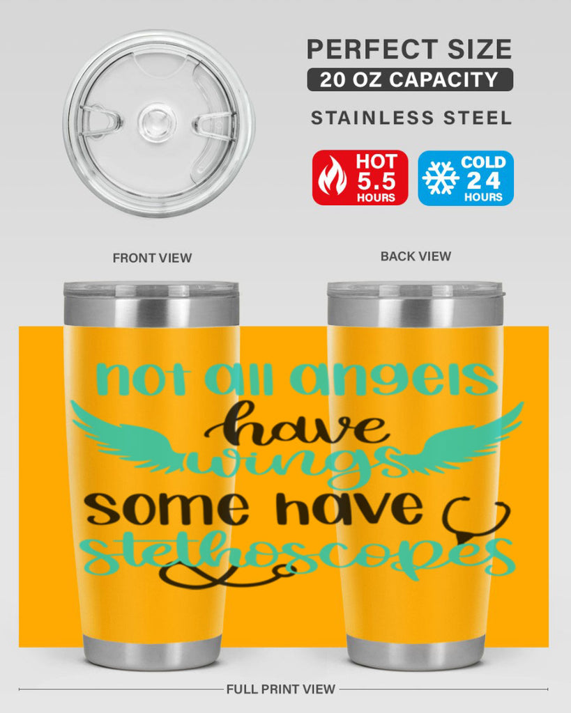 Not All Angels Have Style Style 127#- nurse- tumbler