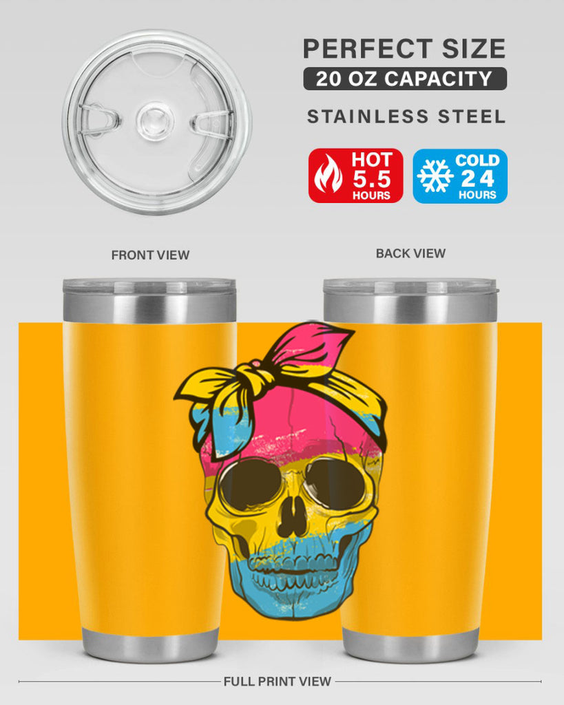 Pansexual Lgbtq Skull Gay Pride Png 30#- lgbt- Tumbler