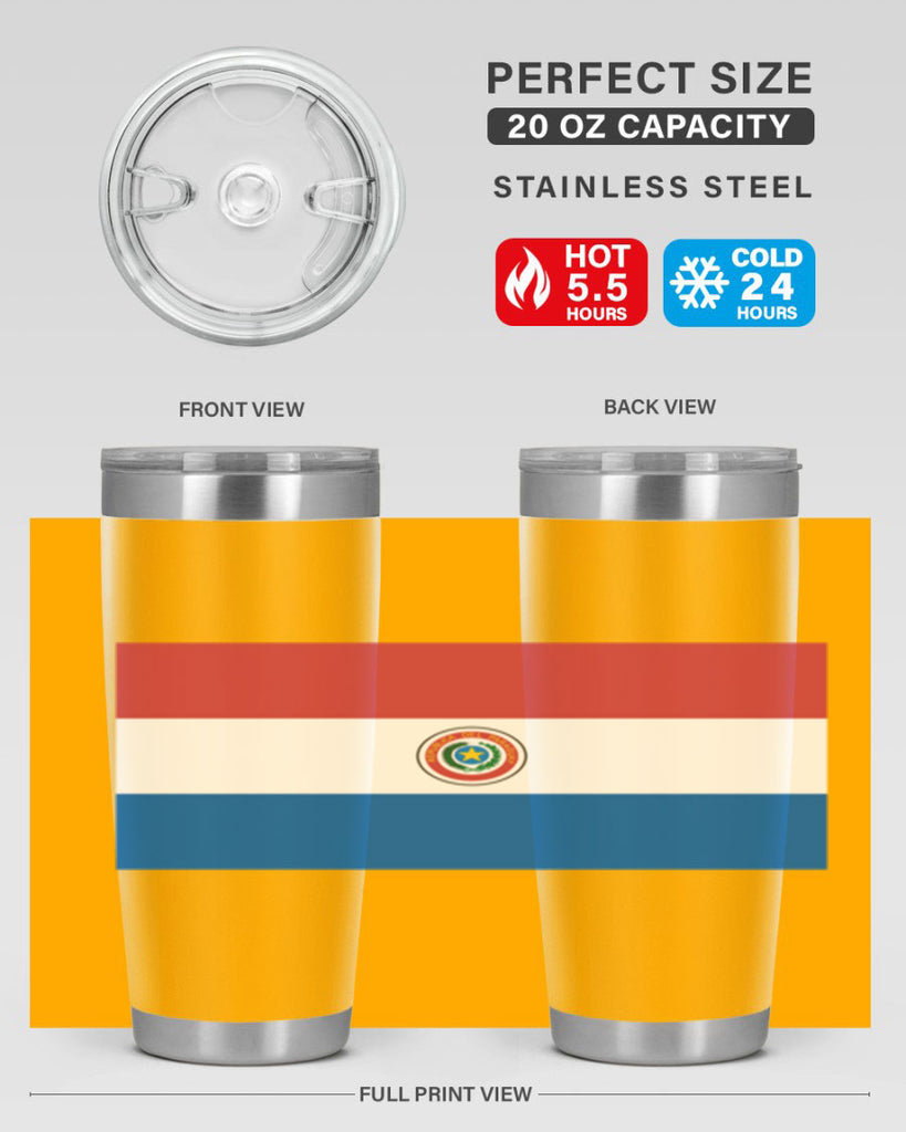 Paraguay 61#- world flags- Tumbler