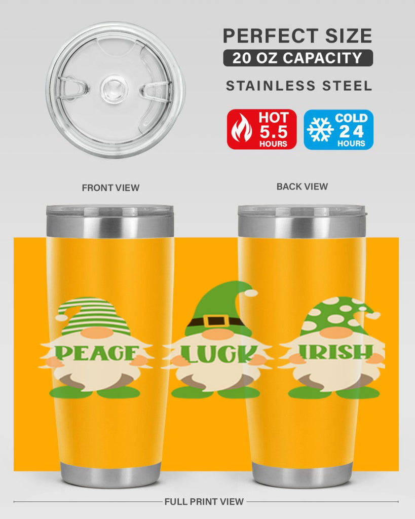 Peace Luck Irish Style 41#- St Patricks Day- Tumbler