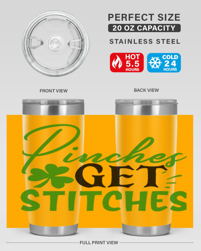 Pinches Get Stitches Style 147#- St Patricks Day- Tumbler