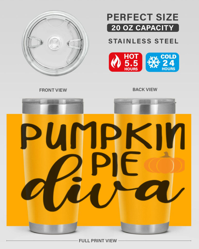 Pumpkin Pie Diva 532#- fall- Tumbler