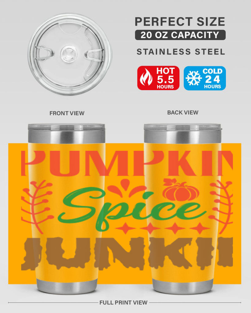 Pumpkin Spice Junkie 547#- fall- Tumbler